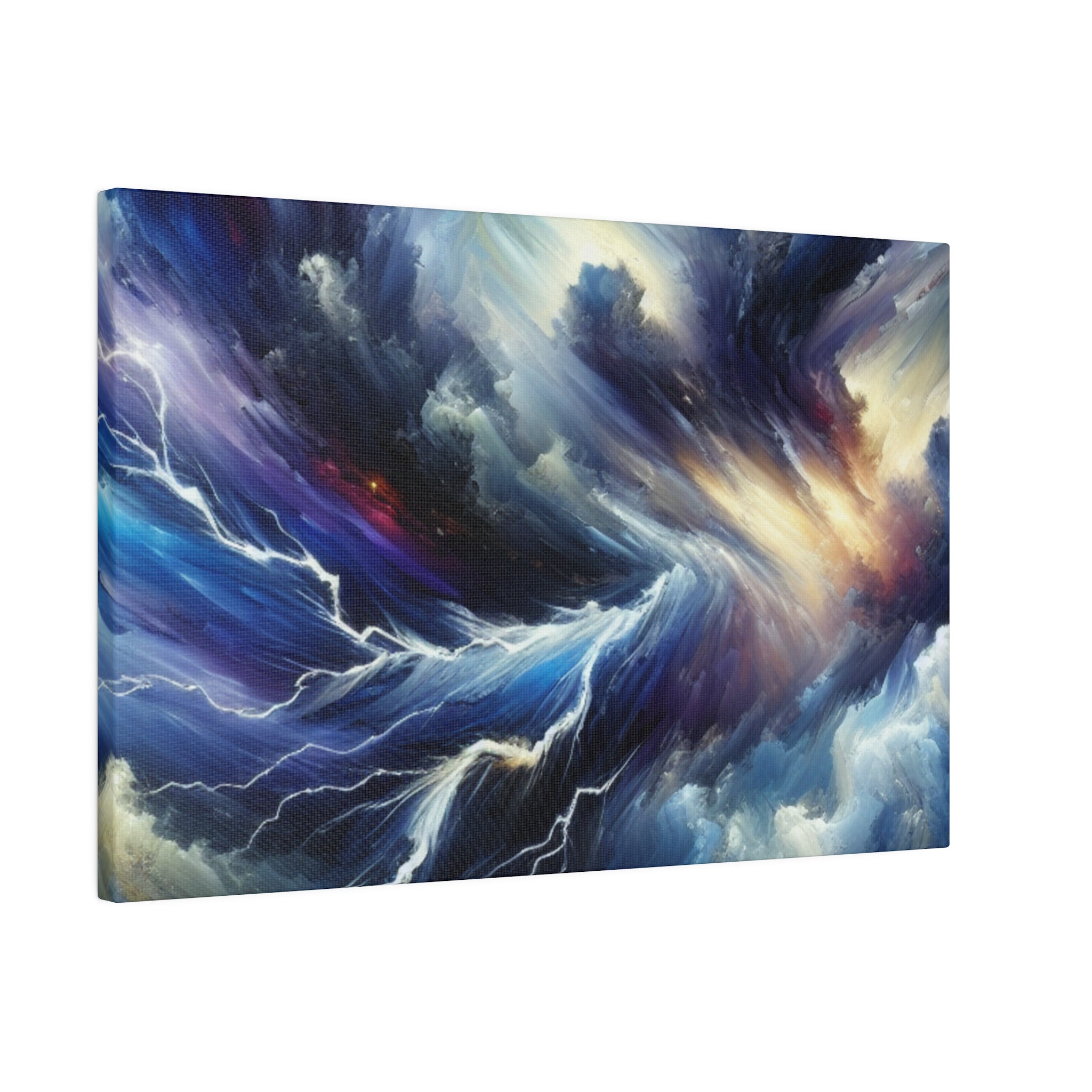 Tempest Heaven's Mirage Lightning Painting Canvas