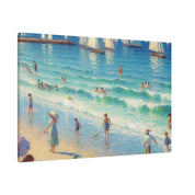 Seaside Nostalgia Beachscape Beach Painting Canvas