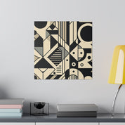 Vibrant Geometry Resonance Geometric Painting Canvas