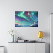 Aurora Frost Mirage Northern Lights Painting Canvas