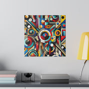 Radiant Spectrum Geometry Geometric Painting Canvas