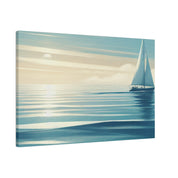 Tranquil Voyage Sailboat Painting Canvas