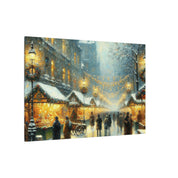 Christmas Market Street Canvas