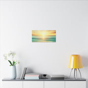 Seascape Ocean Sunset Coastal Wall Art Canvas