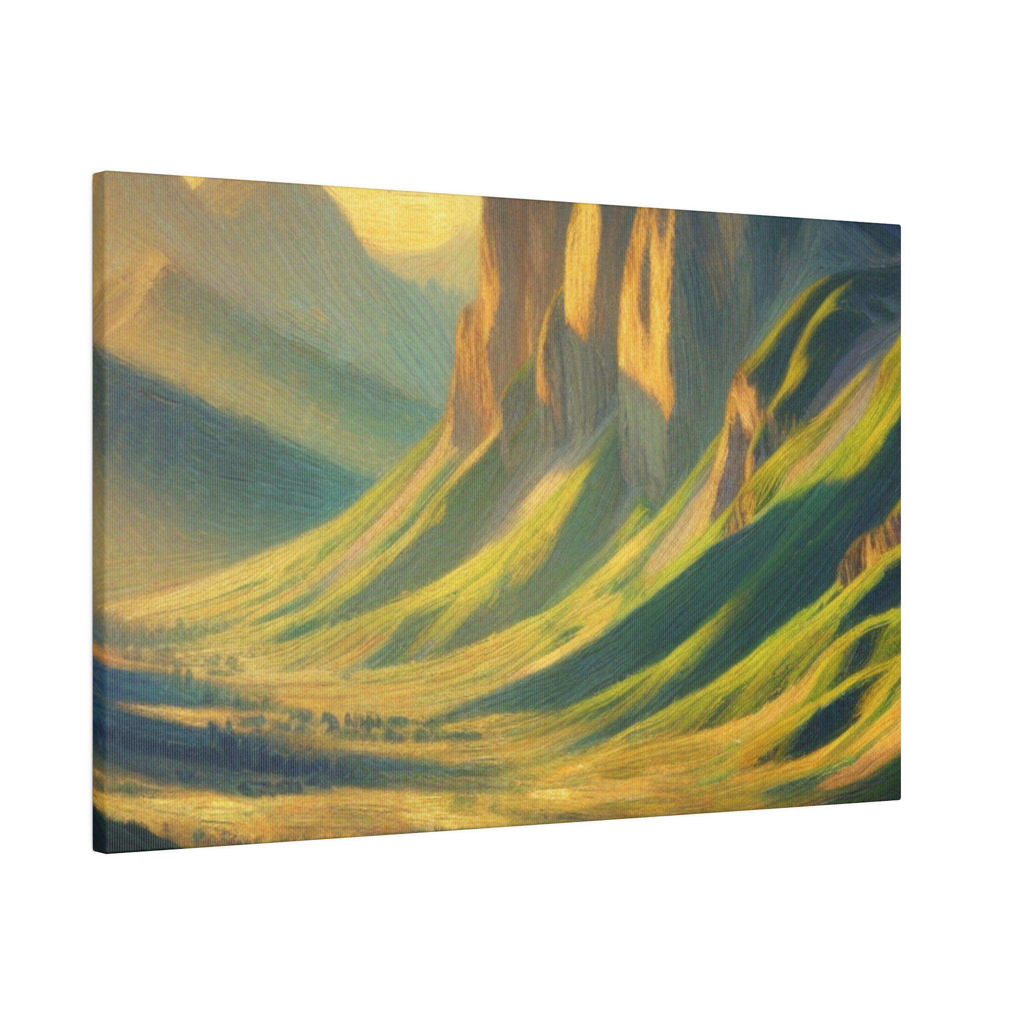 Spectral Peak Odyssey Mountain Landscape Painting Canvas