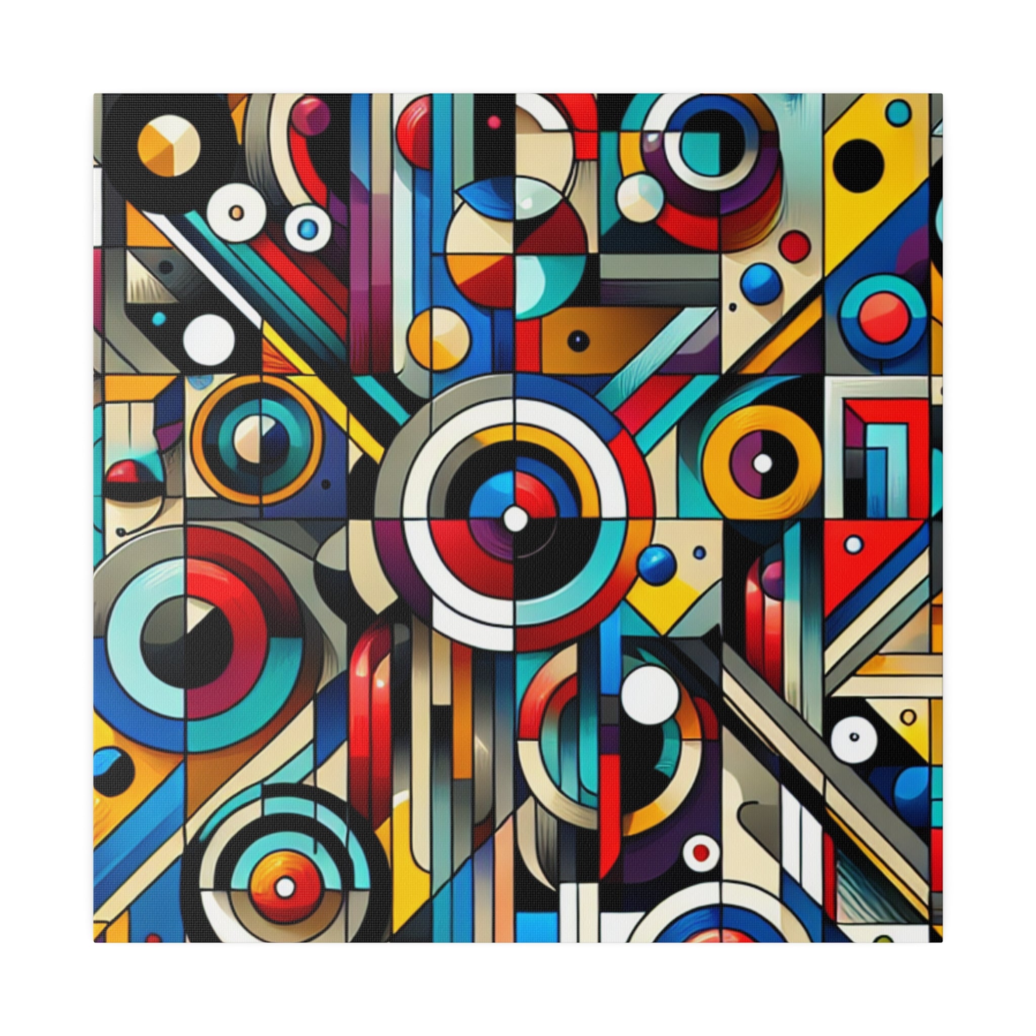 Radiant Spectrum Geometry Geometric Painting Canvas