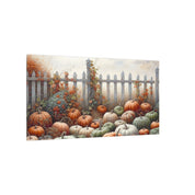 Pumpkin Garden in Autumn Light Canvas