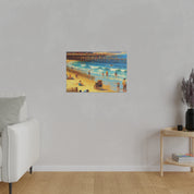 Summer Beach Mornings Coastal Beach Painting Canvas