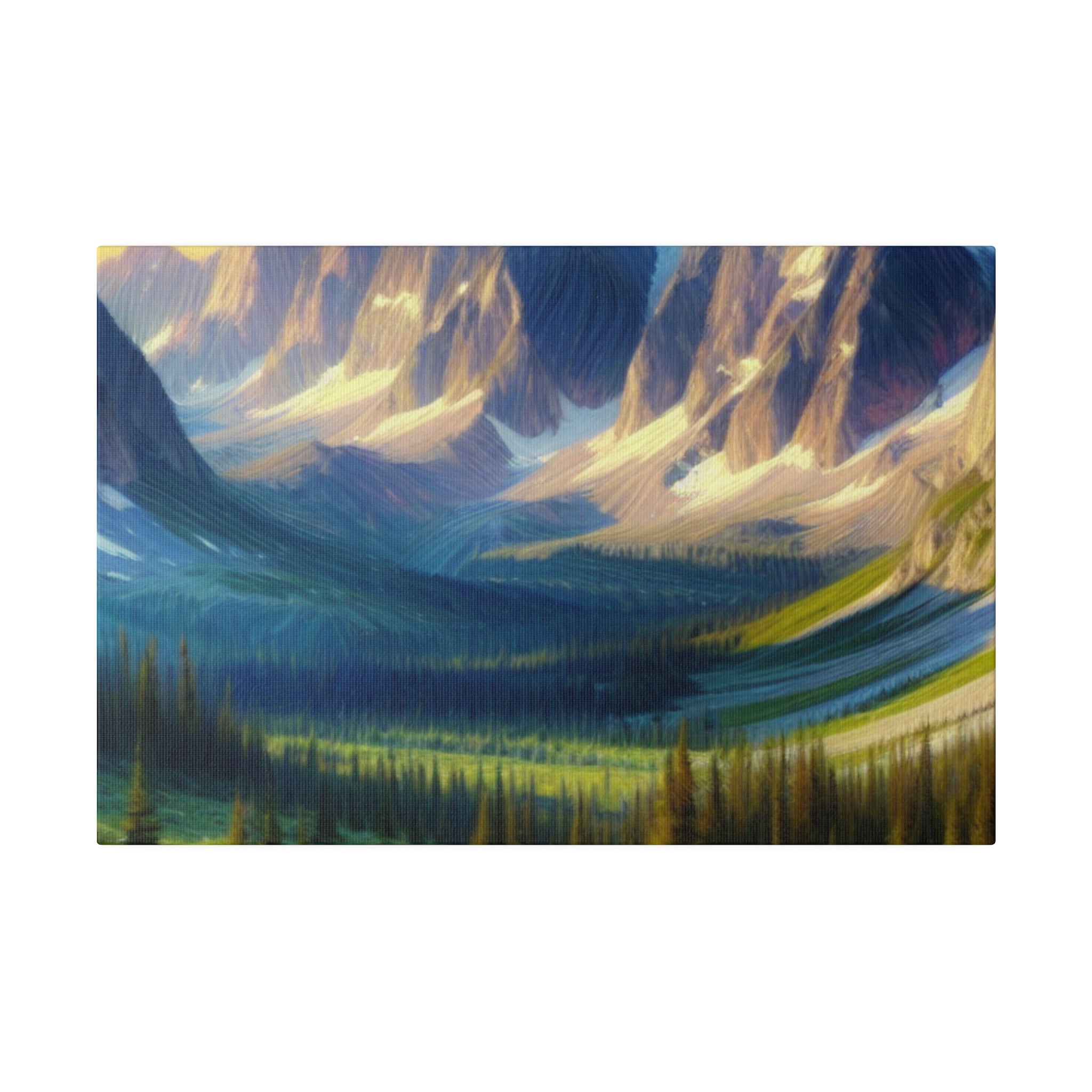 Mystic Mountain Symphony Mountain Landscape Painting Canvas