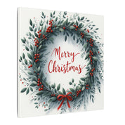 Merry Christmas Wreath Canvas