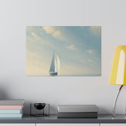 Serene Voyage Sailboat Painting Canvas