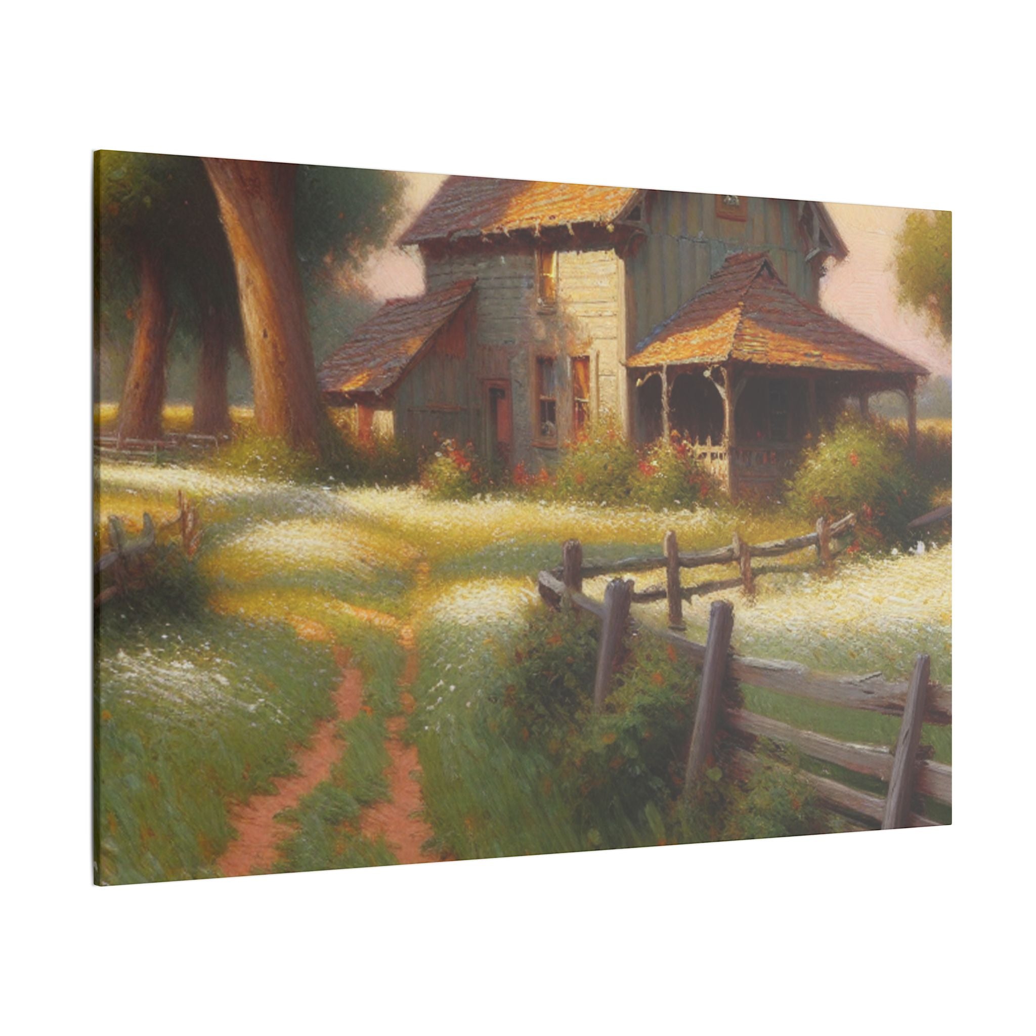 Bucolic Bliss Canvas Farmhouse Painting Canvas