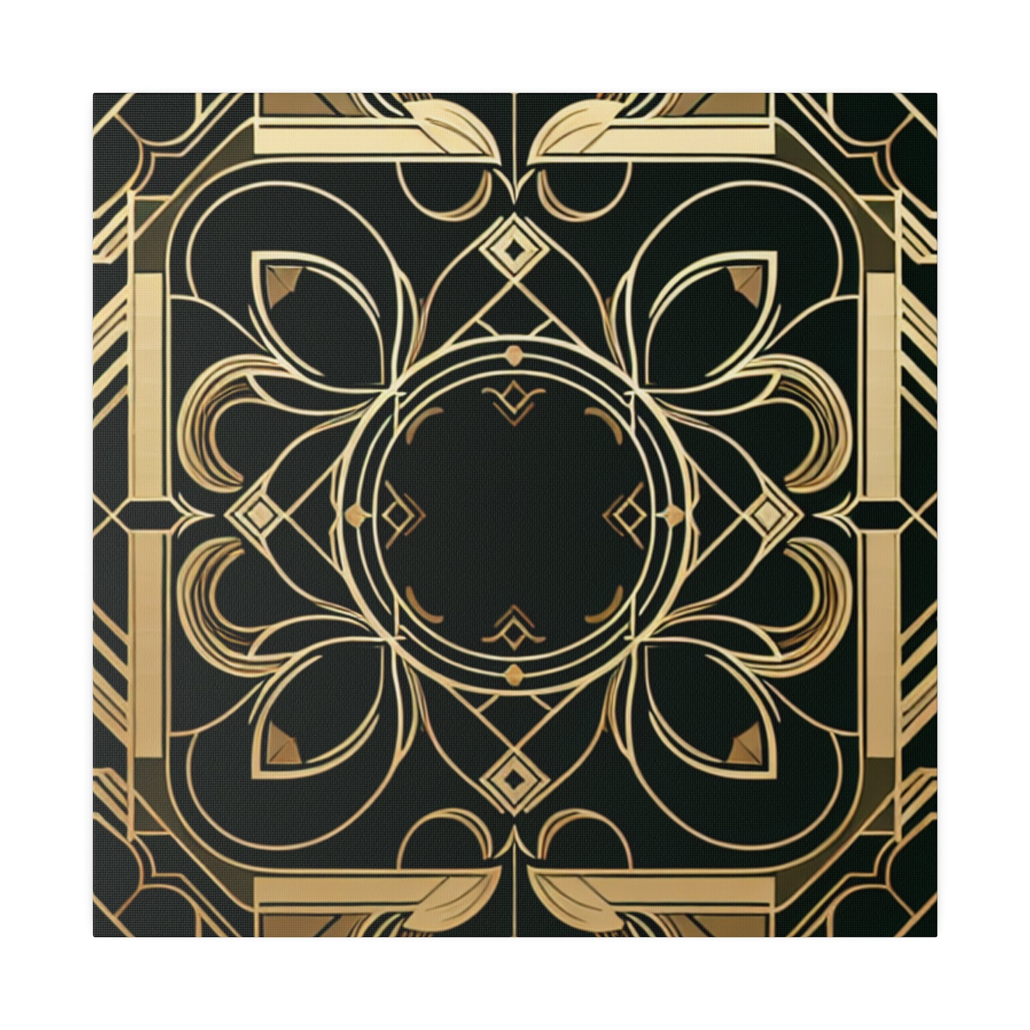 Deco Dazzle Elegance Pattern Art Deco Wall Art Canvas