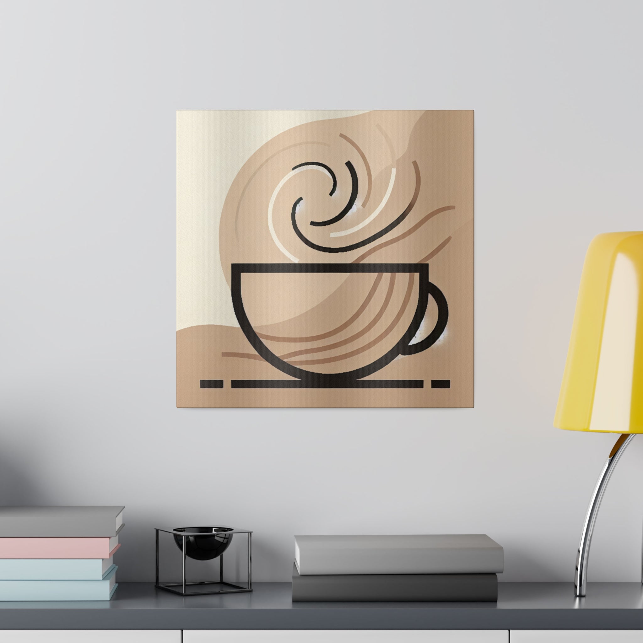 Simplicity Brewed A Piece of Coffee Wall Art Canvas