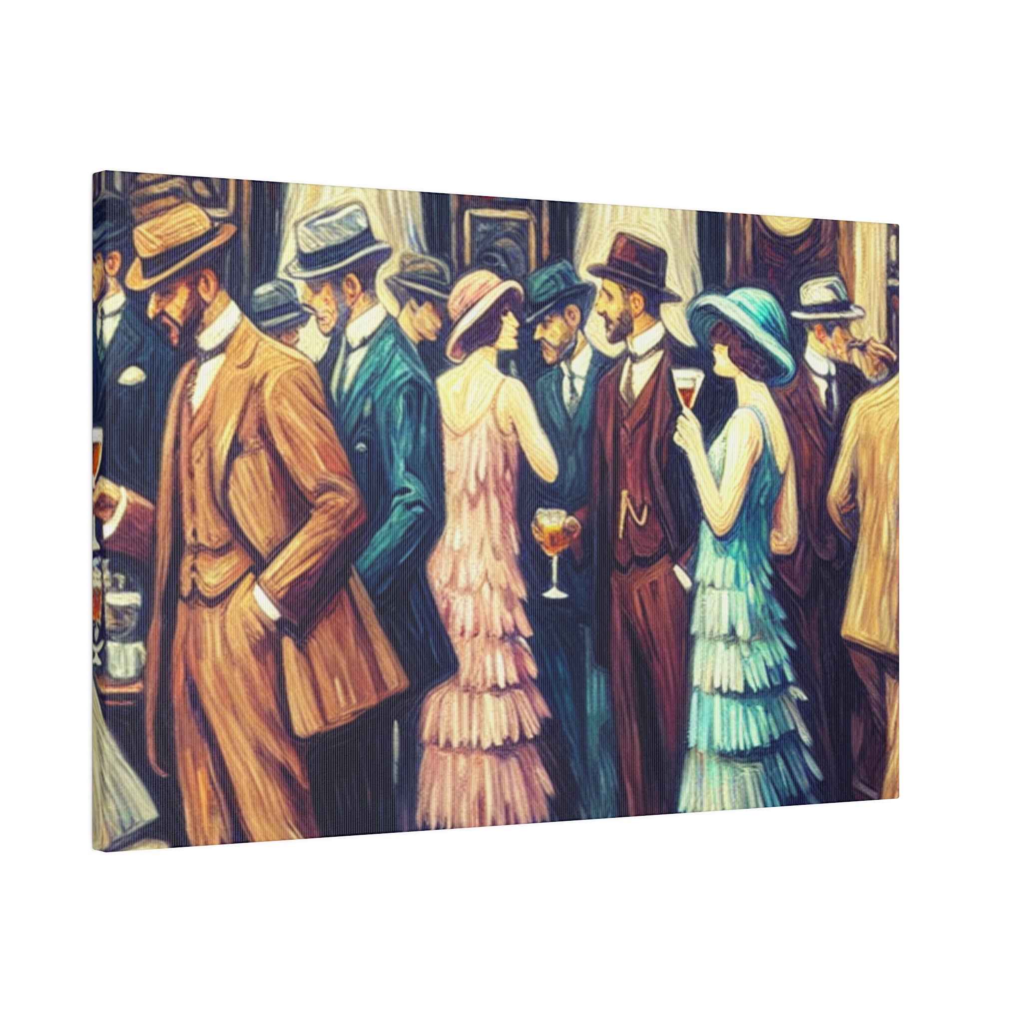 Hootch Hideout Haven Retro Speakeasy Bar Art Canvas