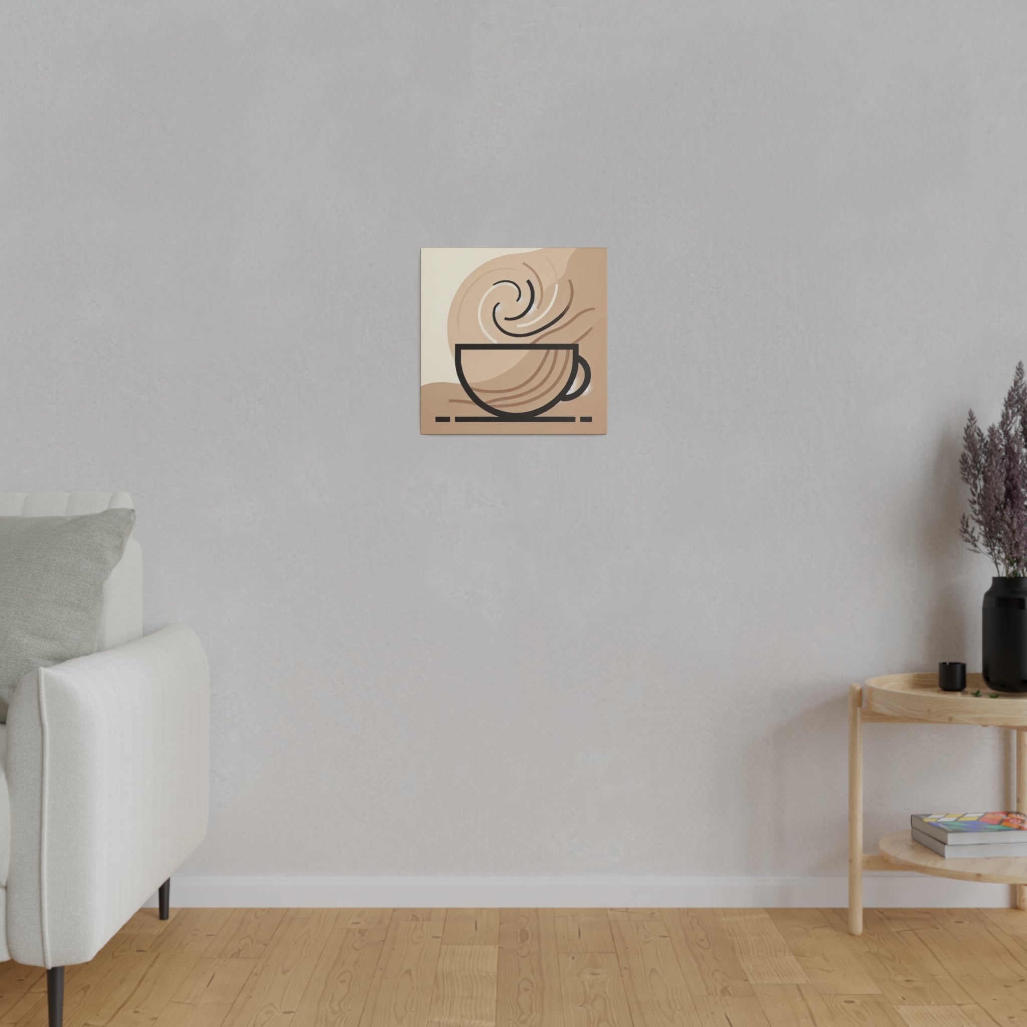 Simplicity Brewed A Piece of Coffee Wall Art Canvas