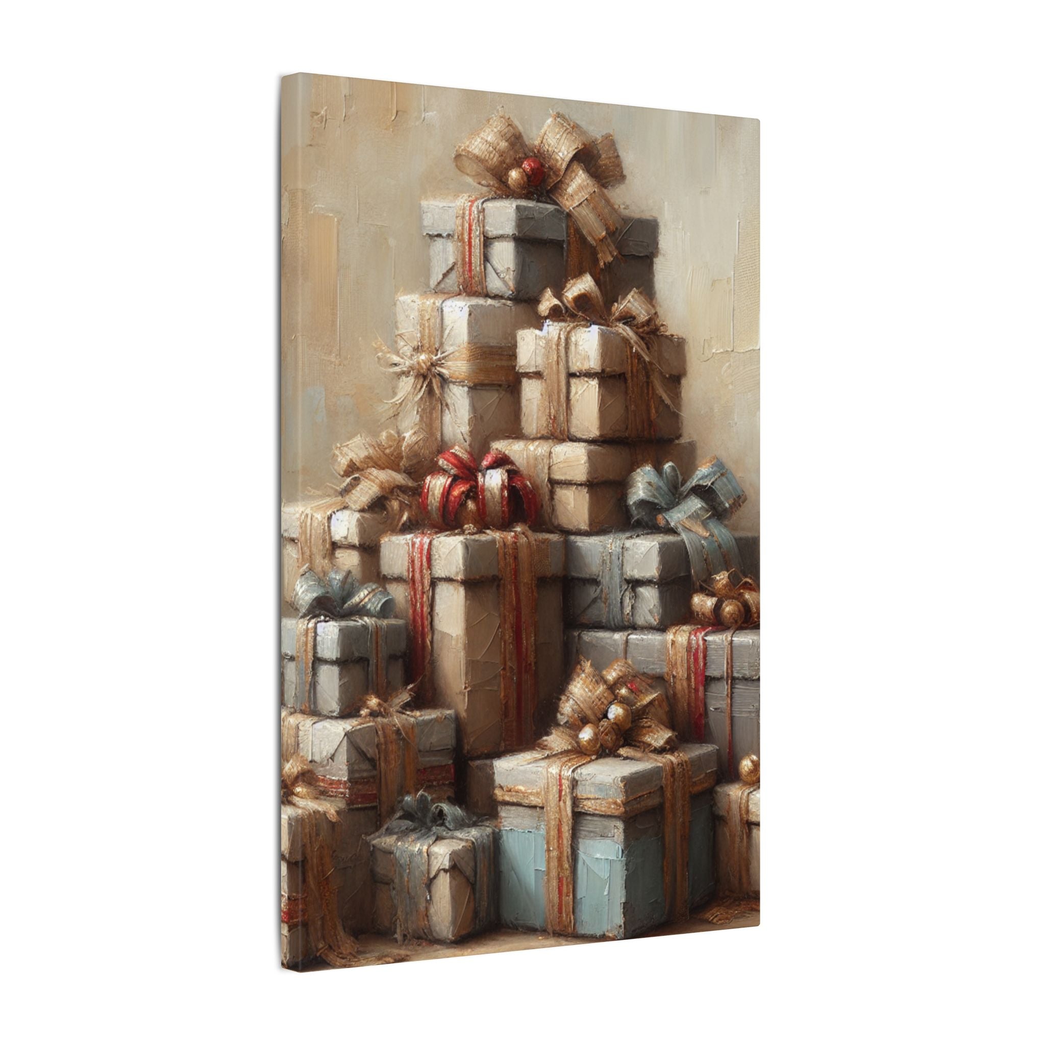 Rustic Christmas Gifts Canvas