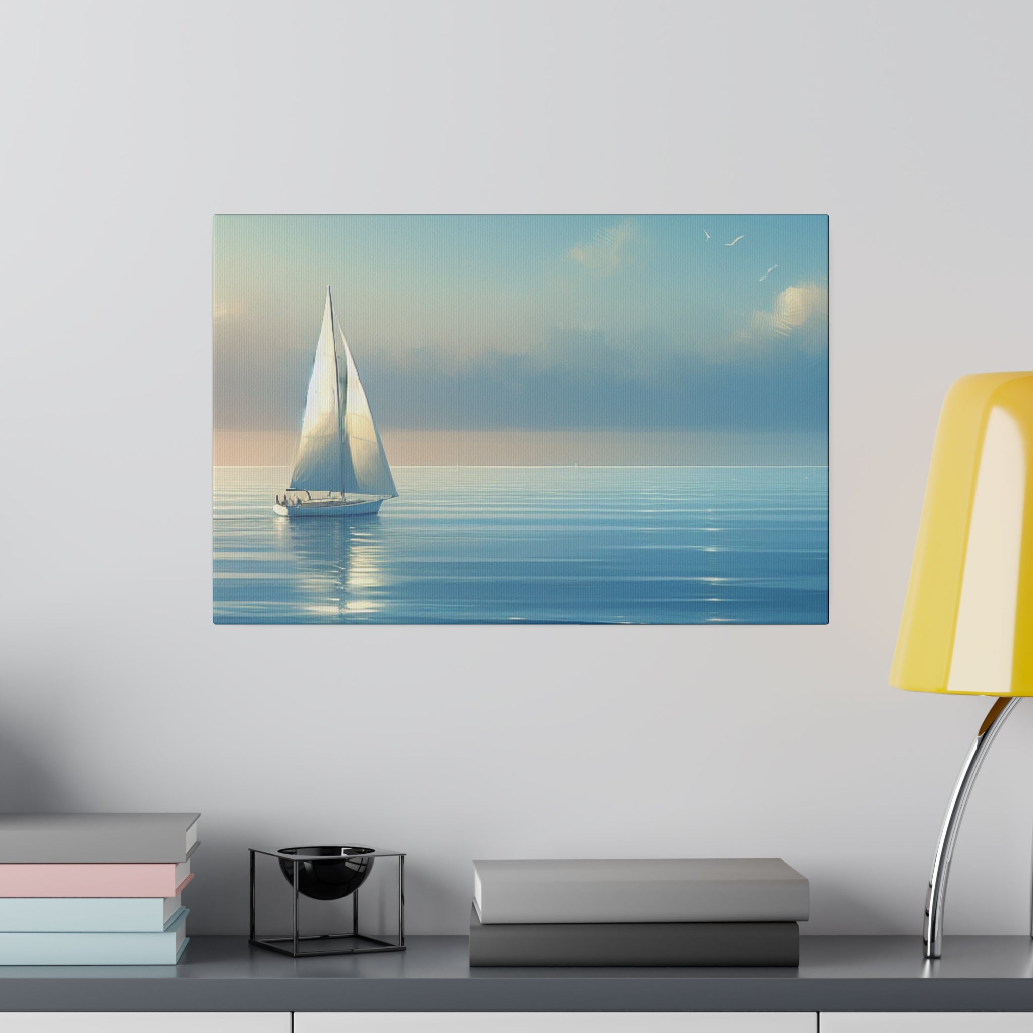 Sailor's Repose Sailboat Painting Canvas