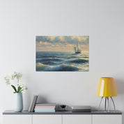 Sailboat Mirage Sailboat Painting Canvas