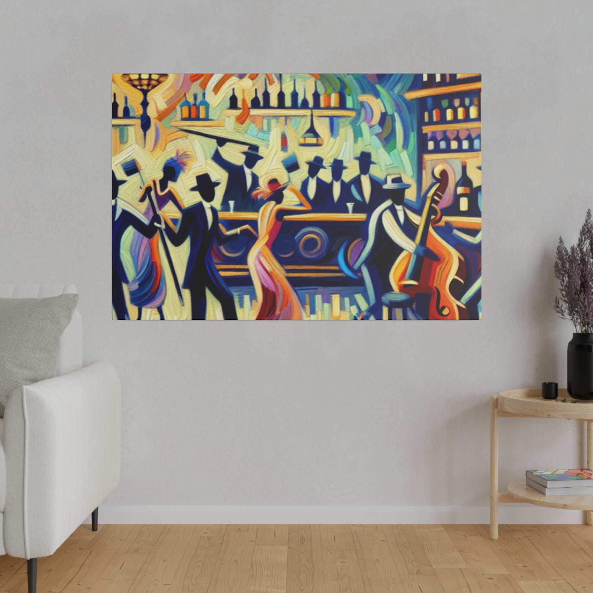 Razzle Dazzle Underground Retro Speakeasy Bar Art Canvas