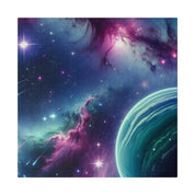 AstroGlow Majestic Nebula Galaxy Space Art Canvas