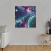 AstroGlow Majestic Nebula Galaxy Space Art Canvas