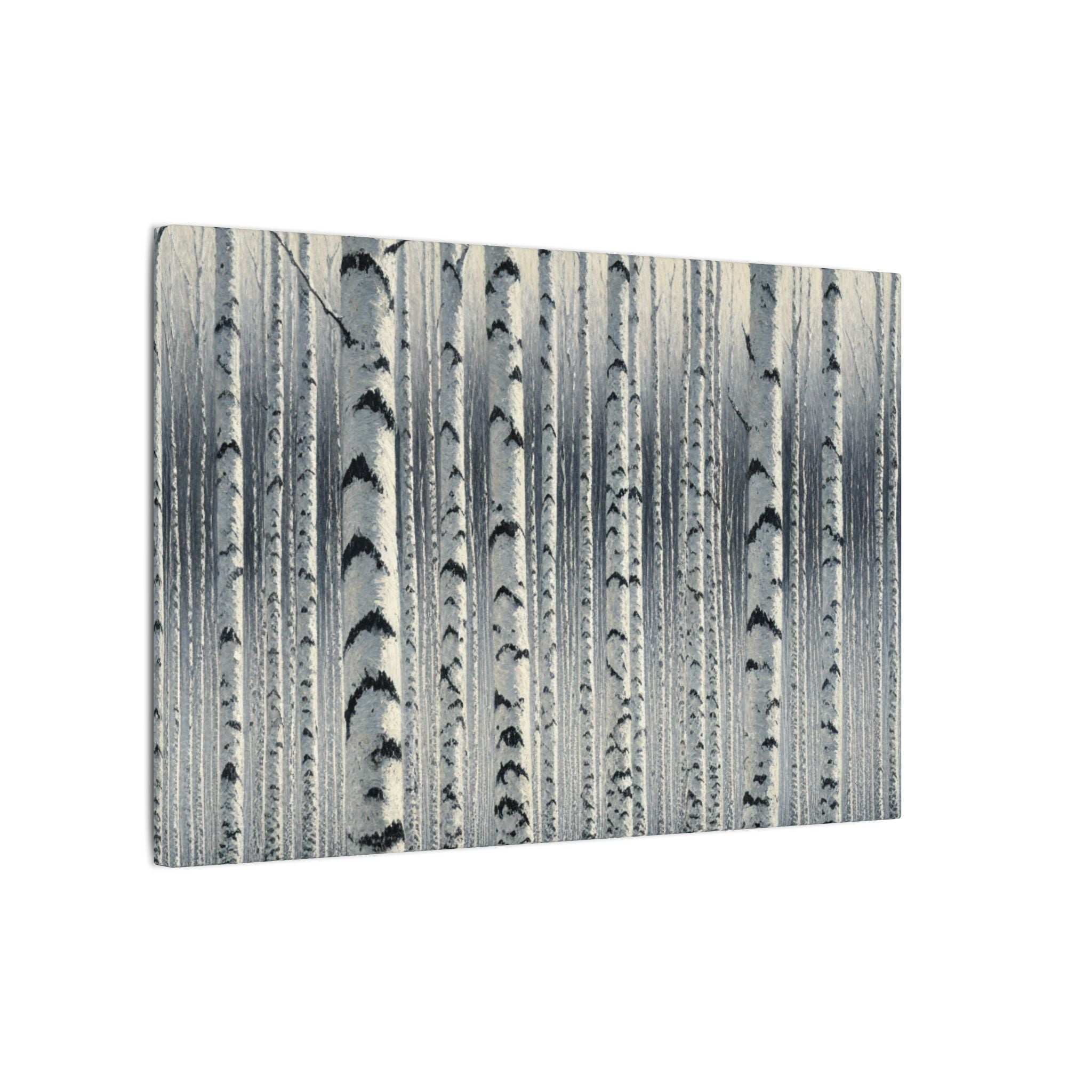 Winter Birch Grove Canvas