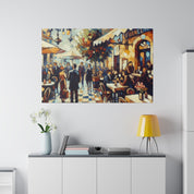 European Serenity Scenes Cafe Artwork Canvas