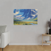 Peaks In Daylight Mountain Landscape Painting Canvas