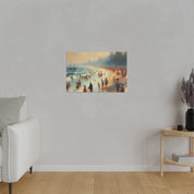 Sunday Seashore Reverie Beach Painting Canvas