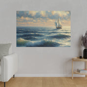 Sailboat Mirage Sailboat Painting Canvas