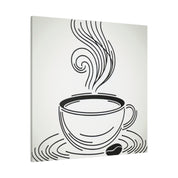 Simplicity Brew Elegance Coffee Art Canvas