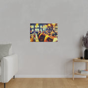 1950s 6pm Weekday Retro Bar Art Canvas