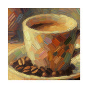 Rustic Coffee Bean Cafe Decor Coffee Painting Canvas