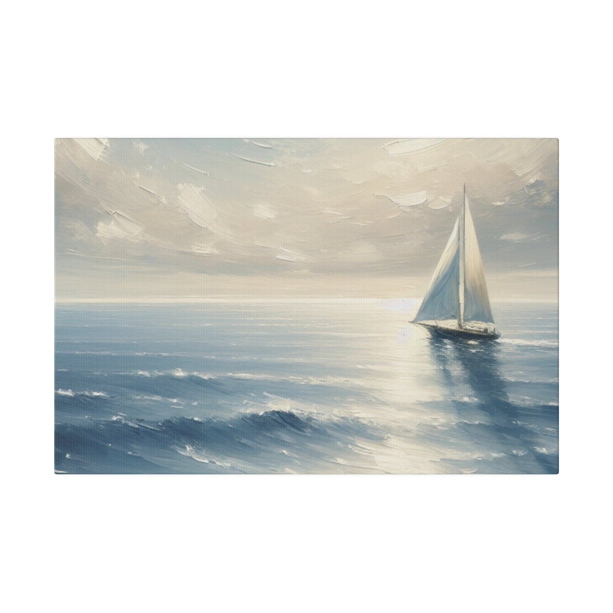 Serenity Sails Sailboat Painting Canvas