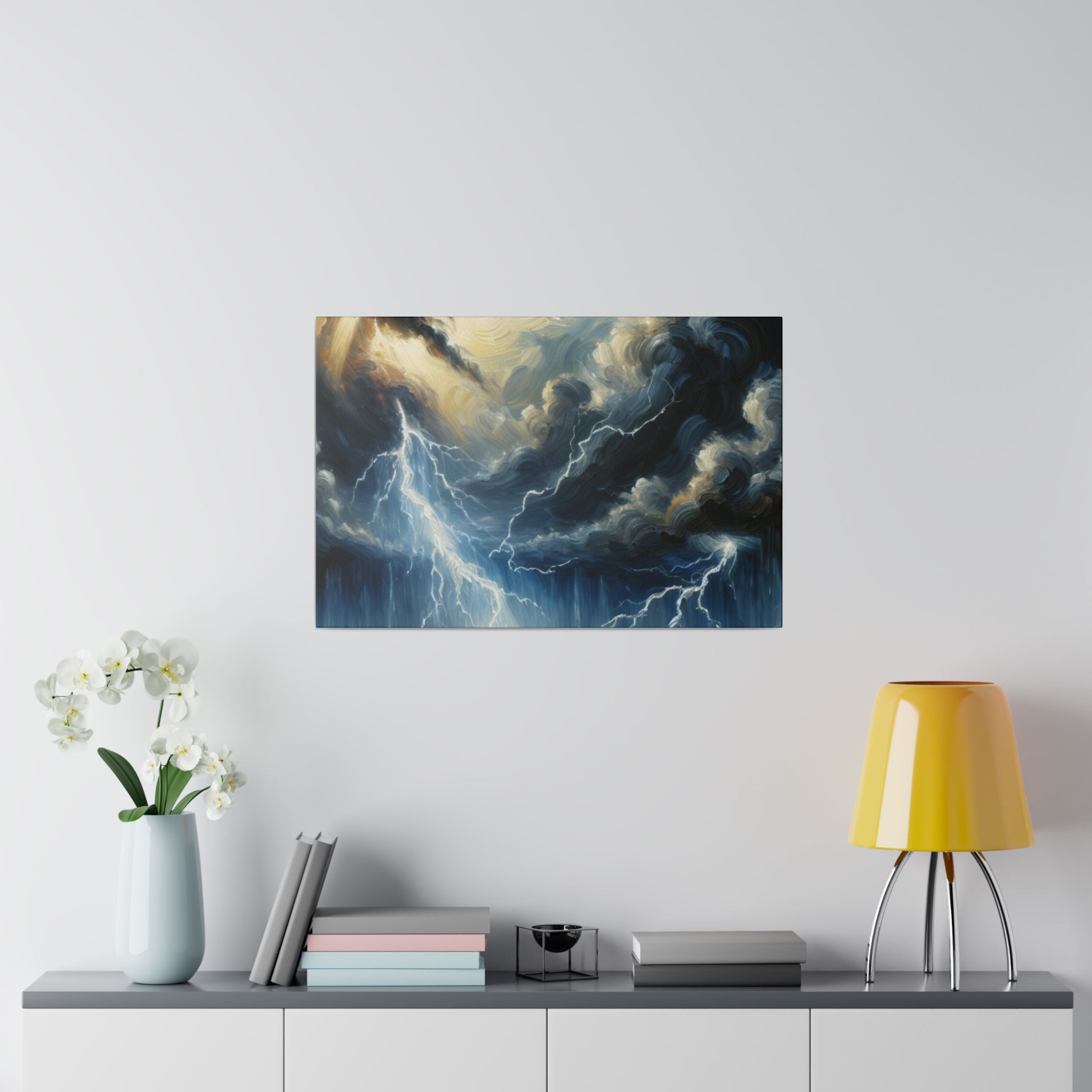 Storm Spirit Symphony Lightning Painting Canvas