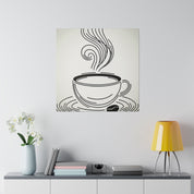 Simplicity Brew Elegance Coffee Art Canvas