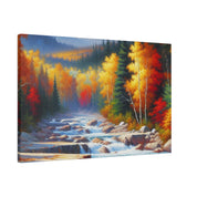 Autumn Embrace Whisper Fall Painting Canvas