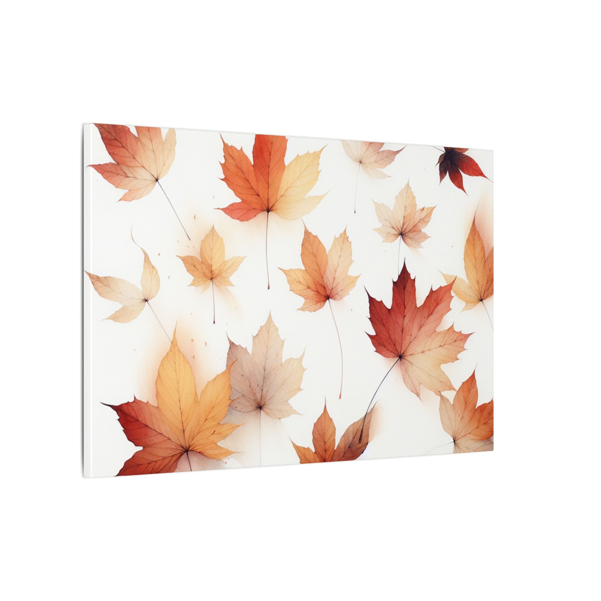 Falling Leaves Minimalist Canvas