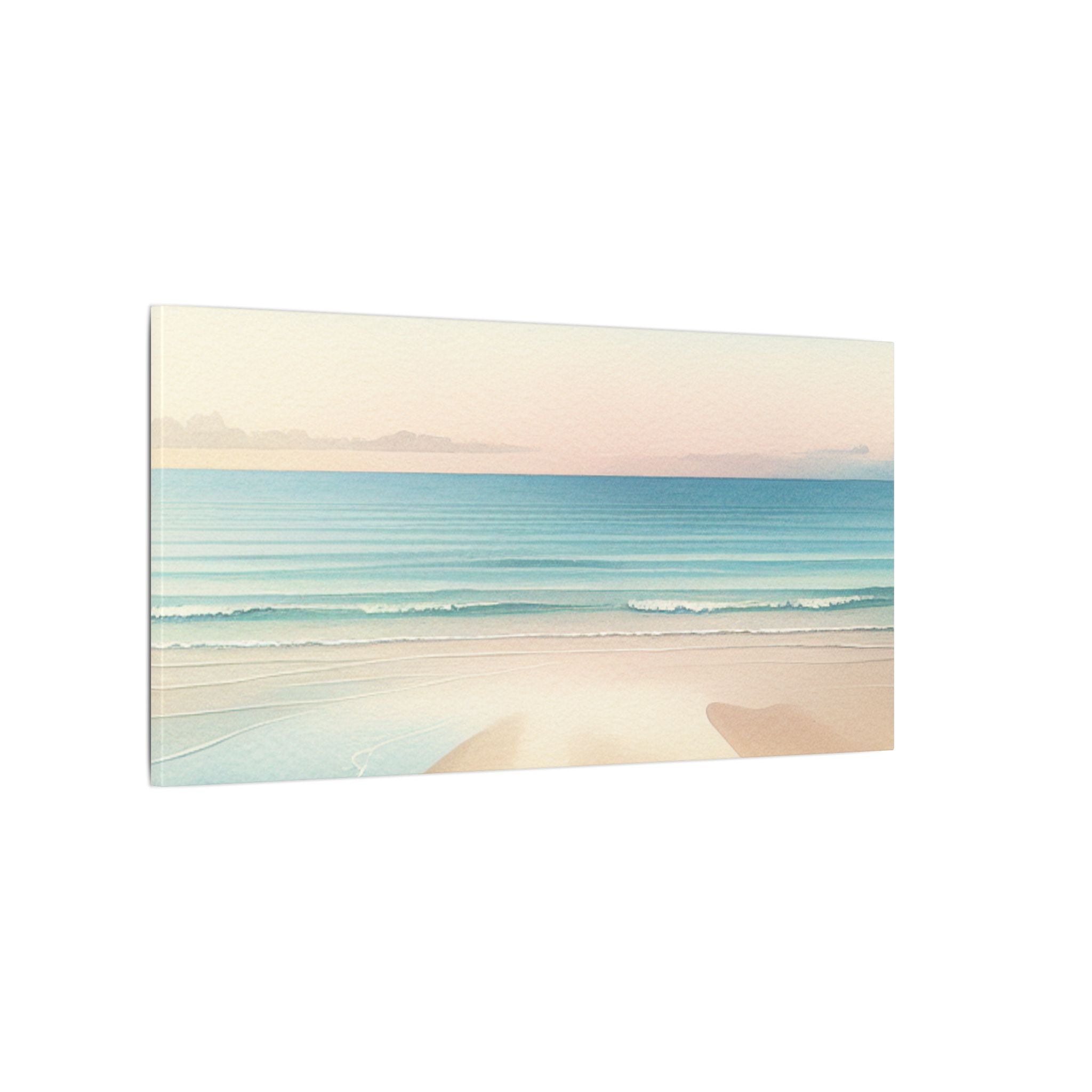 Minimalist Beach Watercolor Canvas