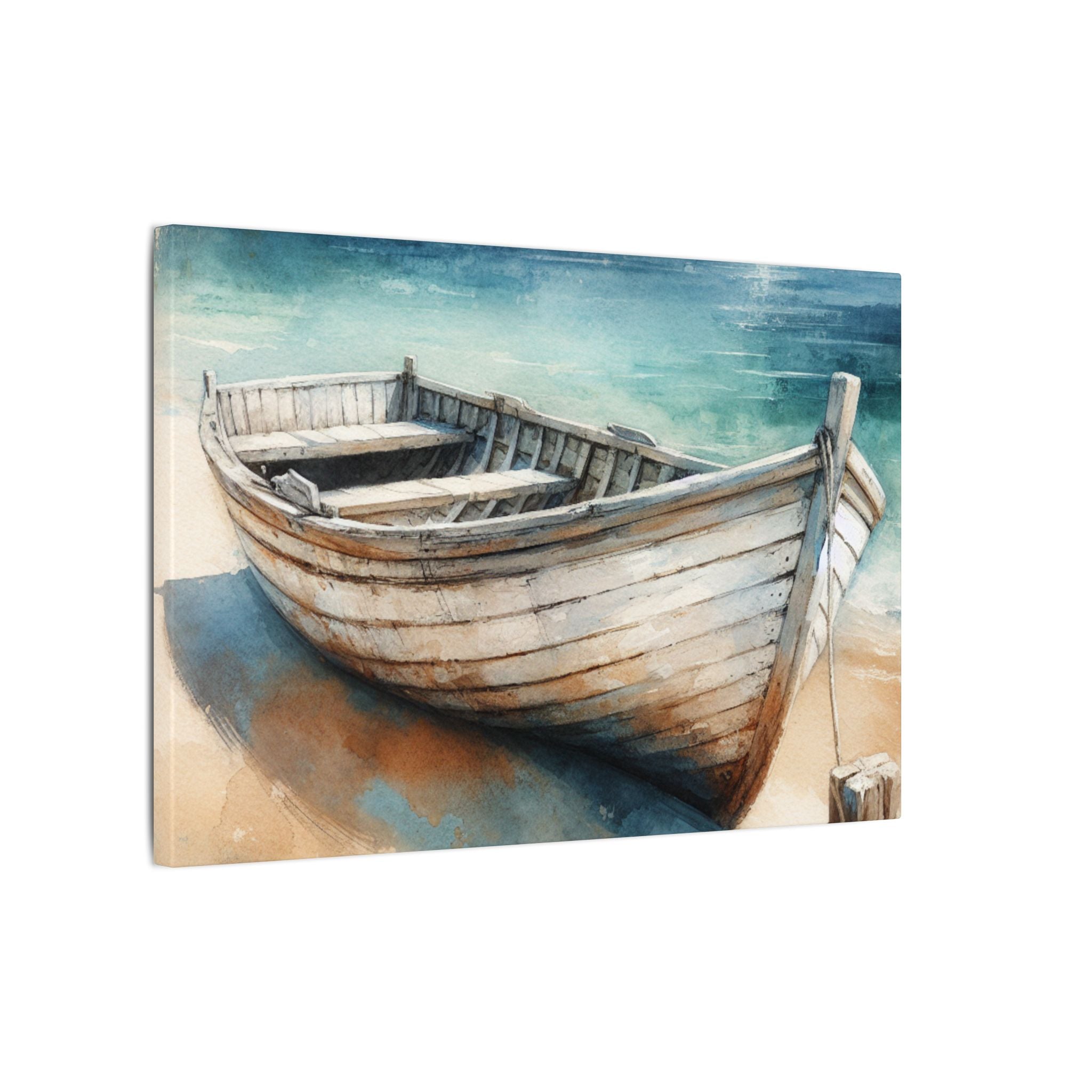 Sun-Washed Rowboat Canvas