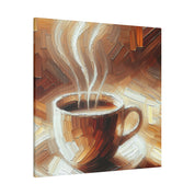 Rustic Aromatic Coffee Impressionist Coffee Painting Canvas