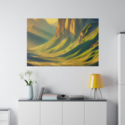 Spectral Peak Odyssey Mountain Landscape Painting Canvas