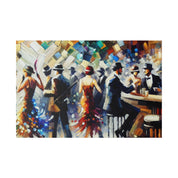 Gilded Rascal Revelry 1920s Retro Speakeasy Bar Art Canvas