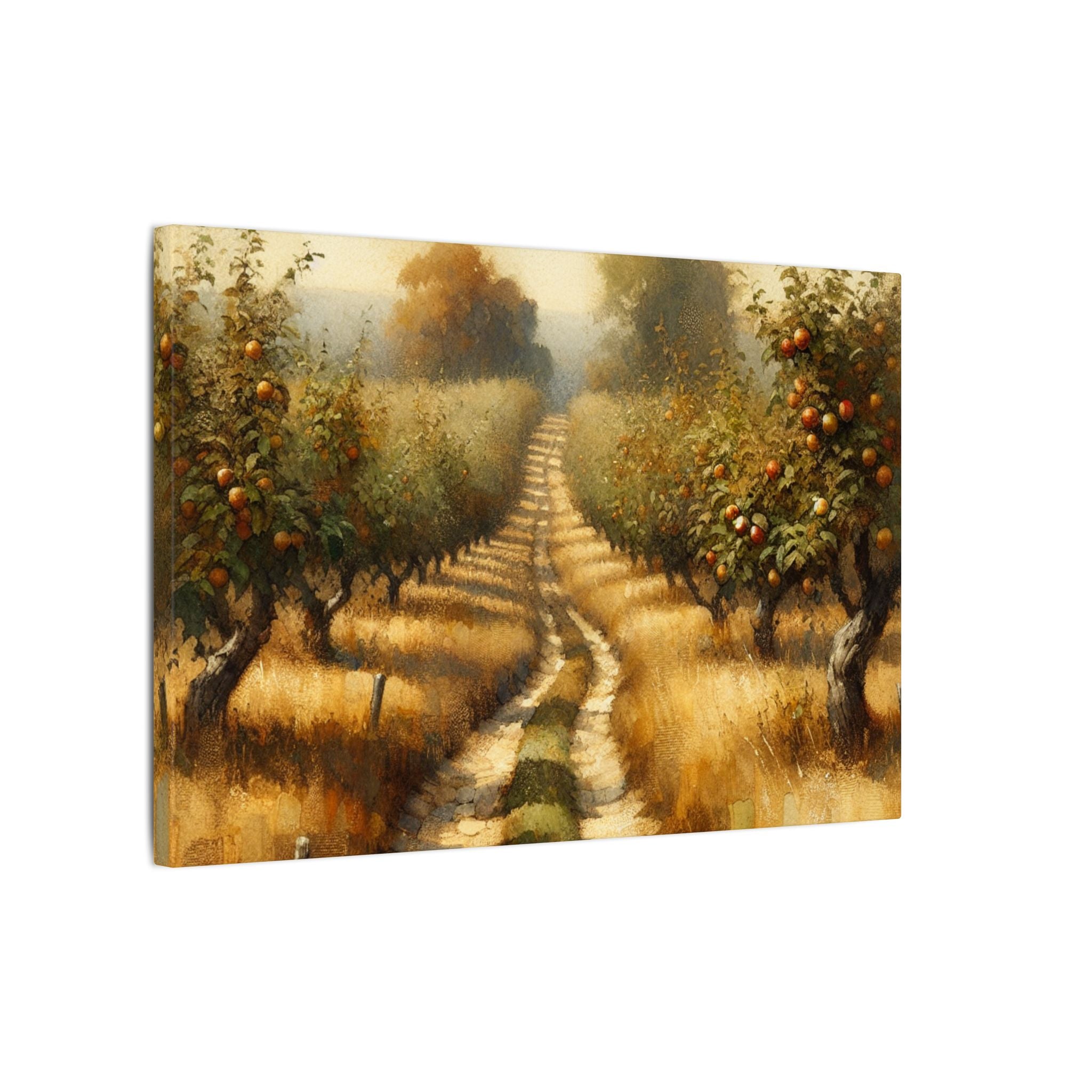 Autumn Orchard Pathway Canvas