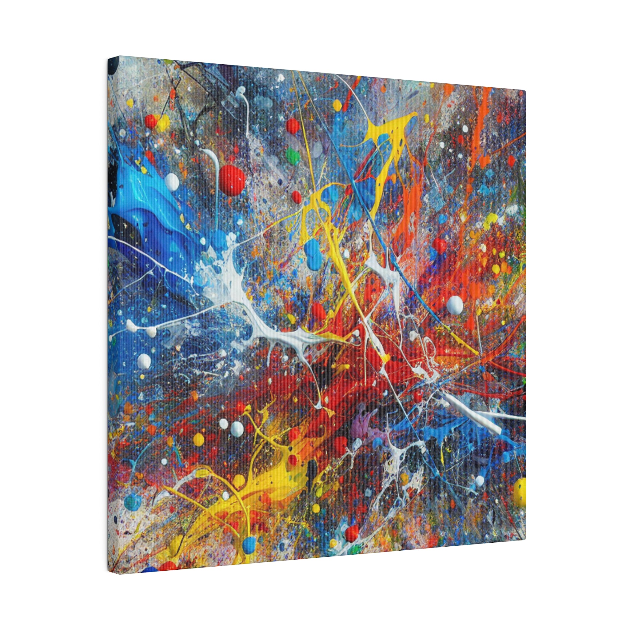 Striking Splatter Art Abstract Painting Canvas