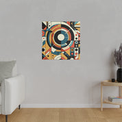 Maximalist Geometric Extravaganza Geometric Painting Canvas