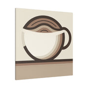 Abstract Minimalist Coffee Impressions Coffee Wall Art Canvas