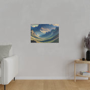 Whispering Valley Reverie Mountain Landscape Painting Canvas