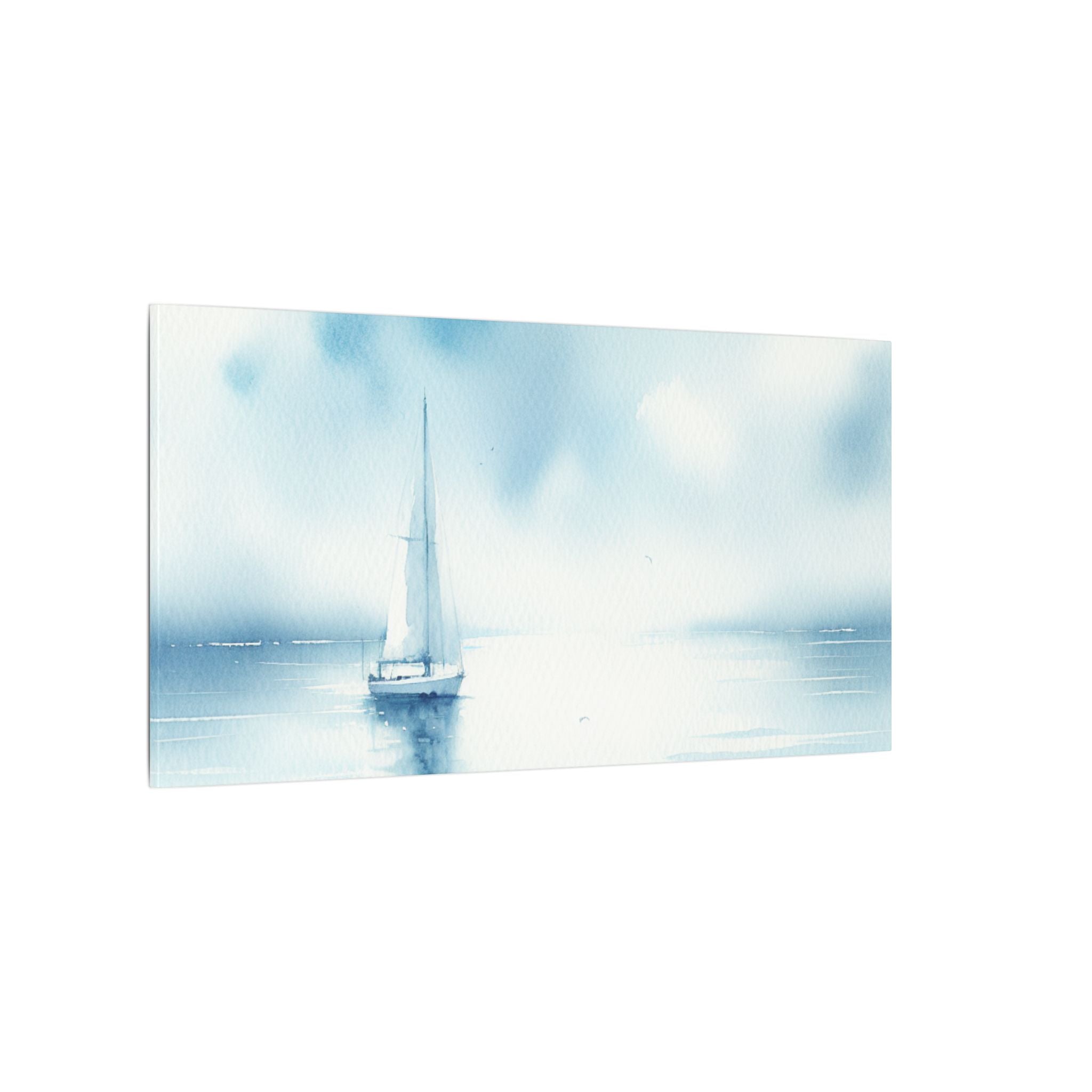 Sailboat in Misty Bay Canvas